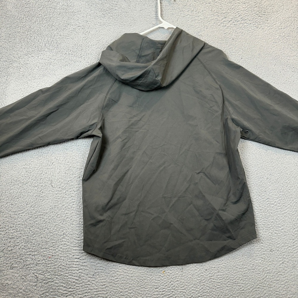 BYLT Hoodie Mens XL Drop Cut Pullover Grey Sweatshirt Raglan Performance Stretch - Picture 3 of 7